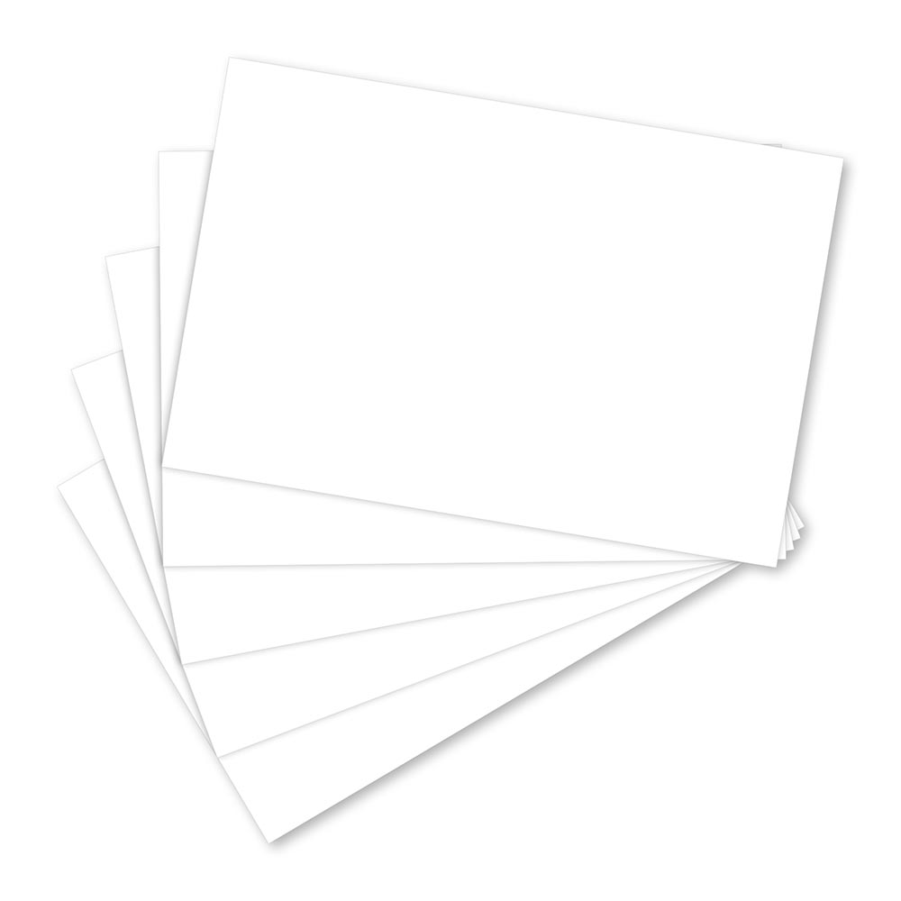 White Index Cards Unruled 5 x 8in 100 Count 05804
