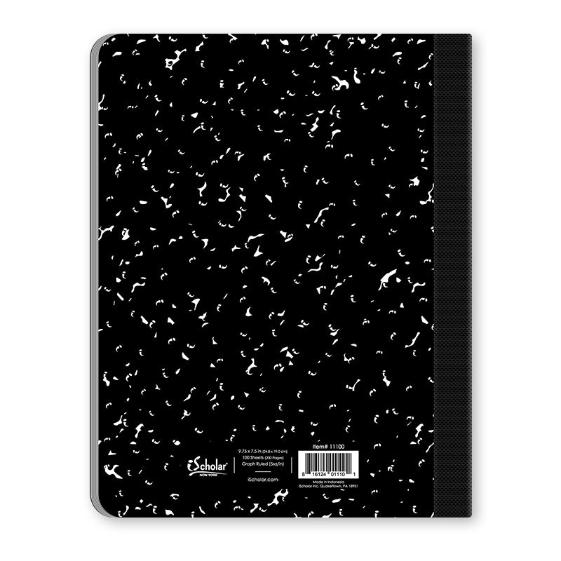 Marble Composition Notebook 5 sq/in 9.75 x 7.5in 100 Sheets 11100