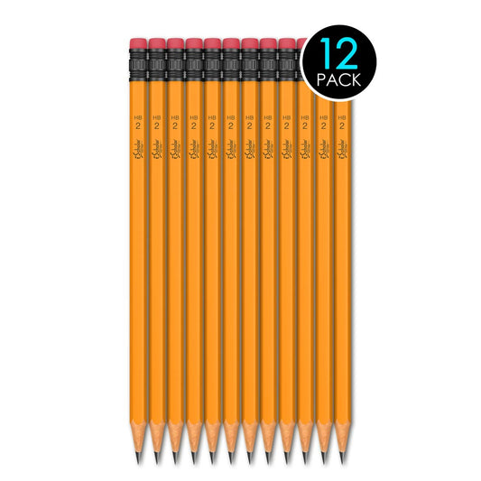 12 Pack Sharpened #2 HB Pencils 32312