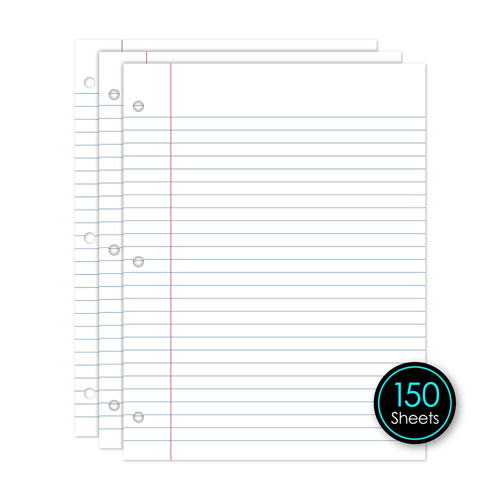 Filler Paper Wide Ruled 10.5 x 8in 150 Sheets 81150