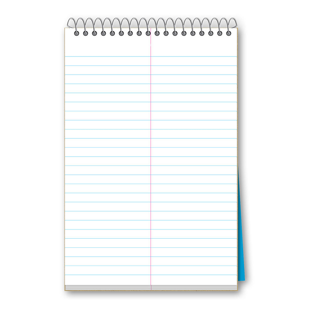 4 Pack iQ Spiral Steno Books White 6 x 9in 320 Sheets 91884