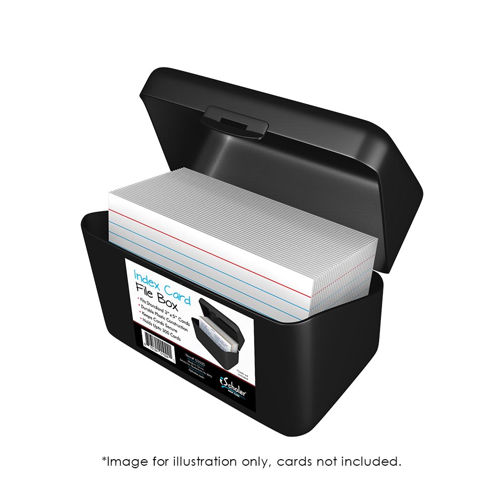 Index Card File Box For 3x5in Cards 03535
