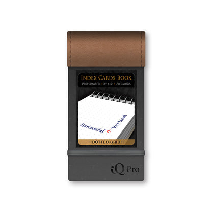 iQ Pro Index Card Book Dotted Grid 3 x 5in 80 Cards 03546