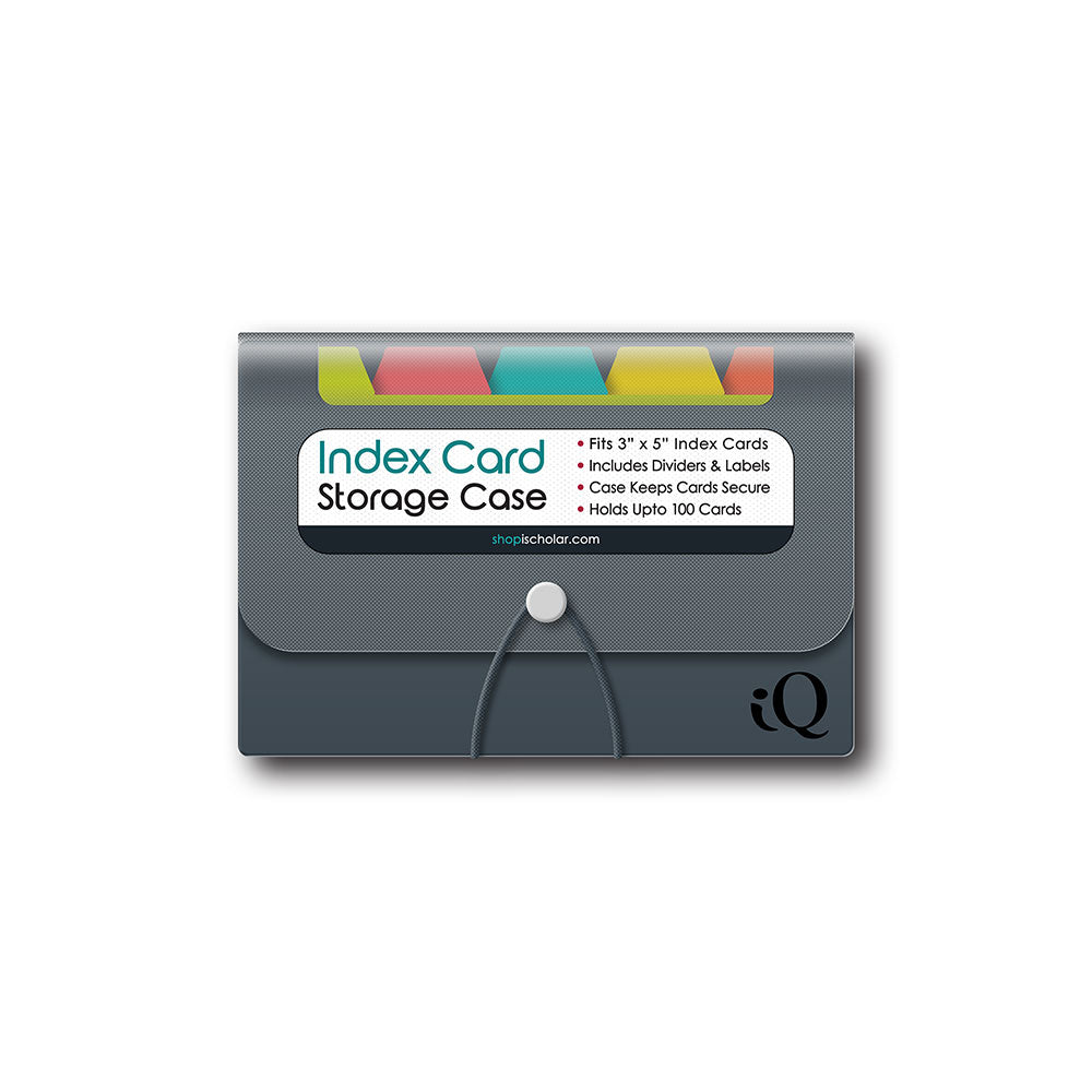 iQ Index Card Poly Case For 3 x 5in Cards 03566