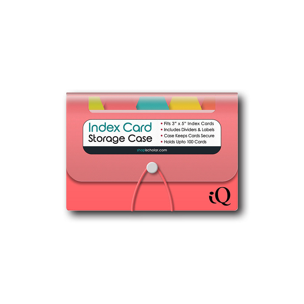 iQ Index Card Poly Case For 3 x 5in Cards 03566