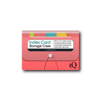 iQ Index Card Poly Case For 3 x 5in Cards 03566