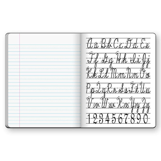 Penmanship Cursive Flex Cover Notebook Green 1st Grade 9.75 x 7.5in 50 Sheets 10018