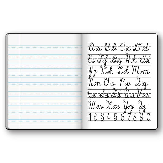 Penmanship Cursive Flex Cover Notebook Red 2nd Grade 9.75 x 7.5in 50 Sheets 10019
