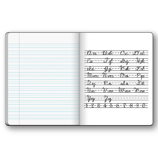 Penmanship Cursive Flex Cover Notebook Blue 3rd Grade 9.75 x 7.5in 50 Sheets 10020