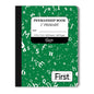 Penmanship Cursive Notebook Green 1st Grade 9.75 x 7.5in 80 Sheets 10028