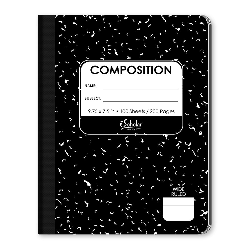 Marble Composition Notebook Wide Ruled 9.75 x 7.5in 100 Sheets 10100
