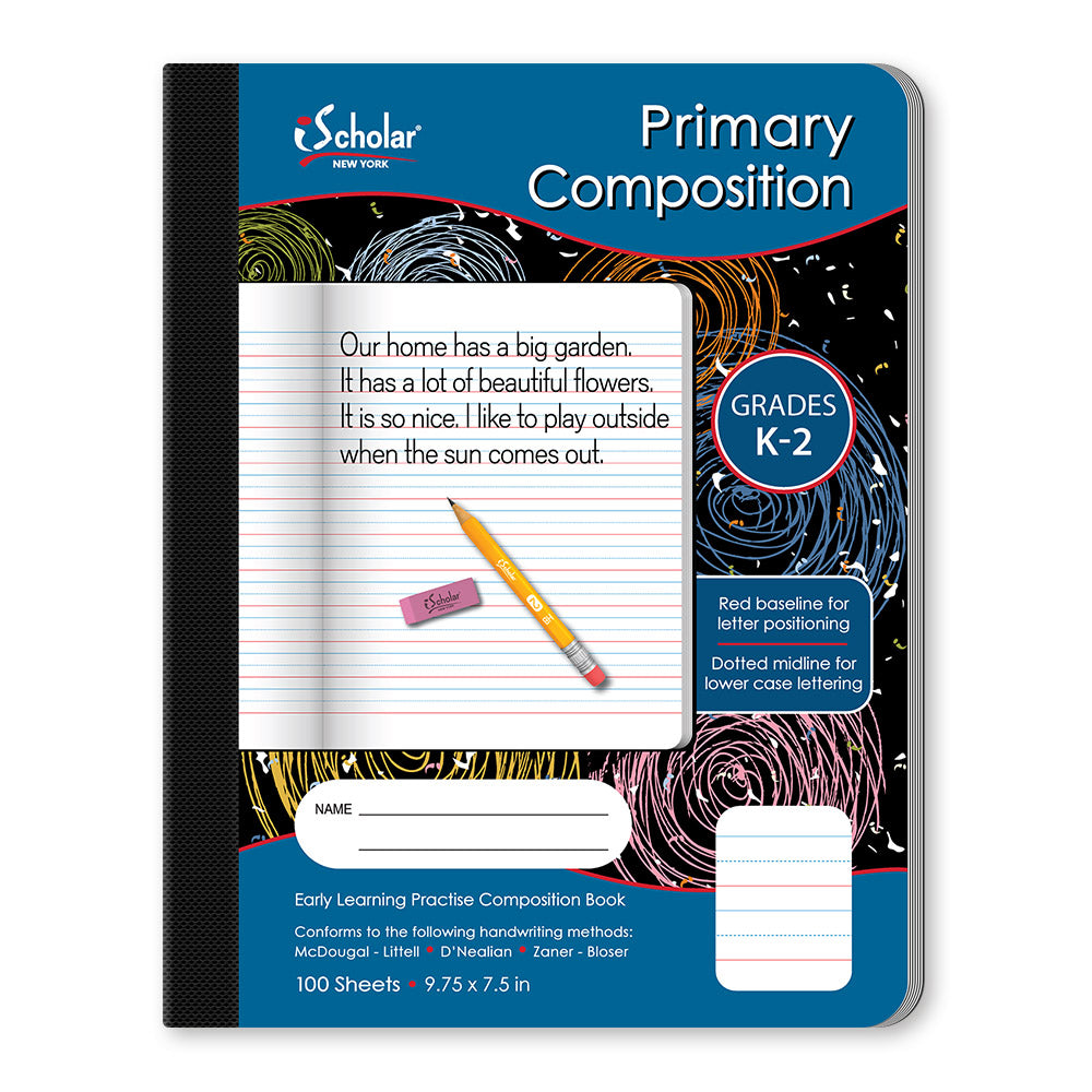 Primary Journal Composition Notebook Cursive 9.75 x 7.5in 100 Sheets 10118