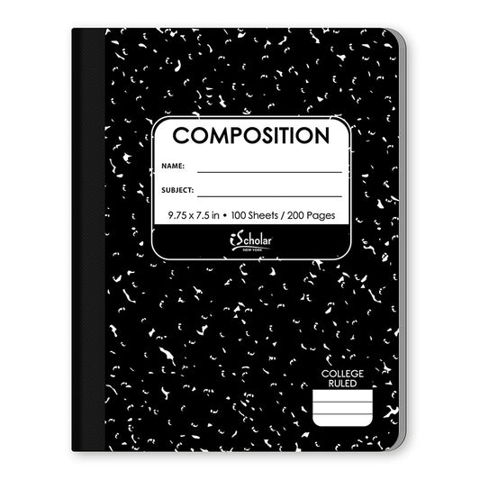 Marble Composition Notebook College Ruled 9.75 x 7.5in 100 Sheets 10201