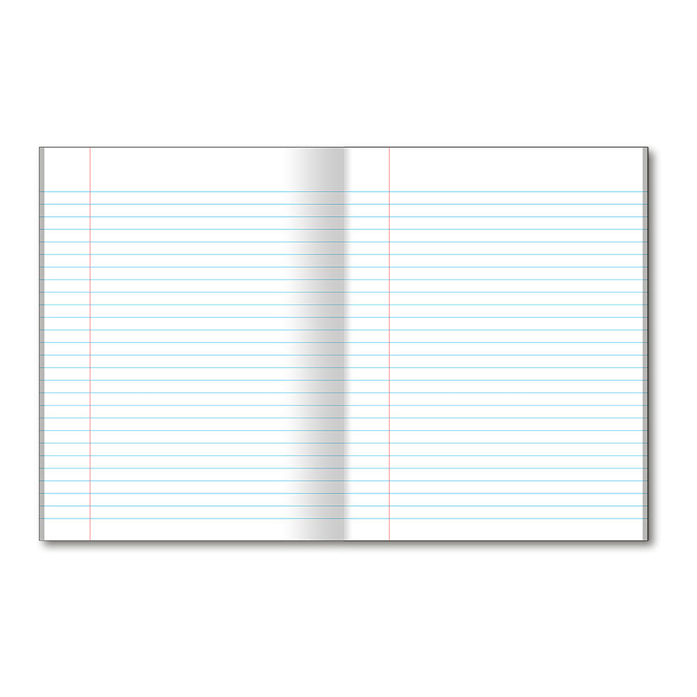 1 Subject Coil-less Notebook College Ruled 10.5 x 8.5in 80 Sheets 10582