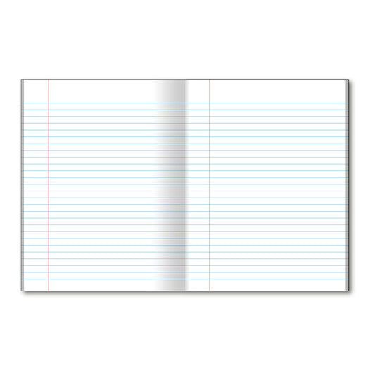 1 Subject Coil-less Notebook College Ruled 10.5 x 8.5in 80 Sheets 10582