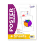 White Poster Board 11" x 14" 4 Sheets 11141