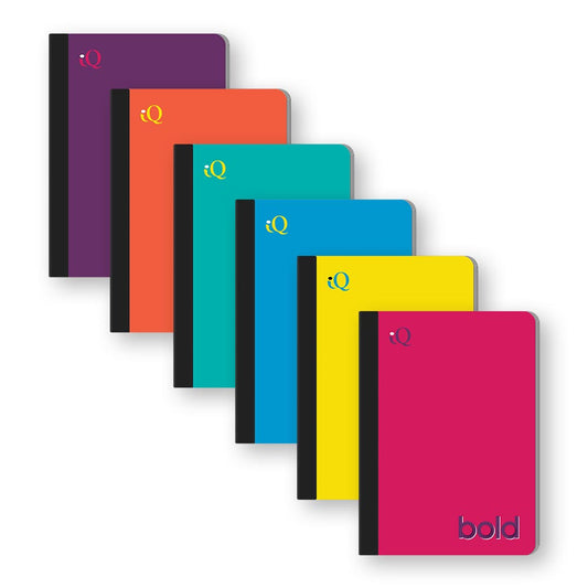 iQ BOLD Mini Composition Notebook Narrow Ruleec4.5 x 3.25in 80 Sheets 13110