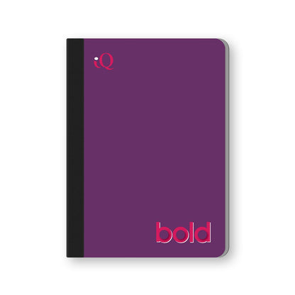 iQ BOLD Mini Composition Notebook Narrow Ruleec4.5 x 3.25in 80 Sheets 13110