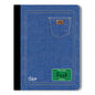 Blue Denim Penmanship Notebook 1st Grade 9.75 x 7.5in 80 Sheets 17001