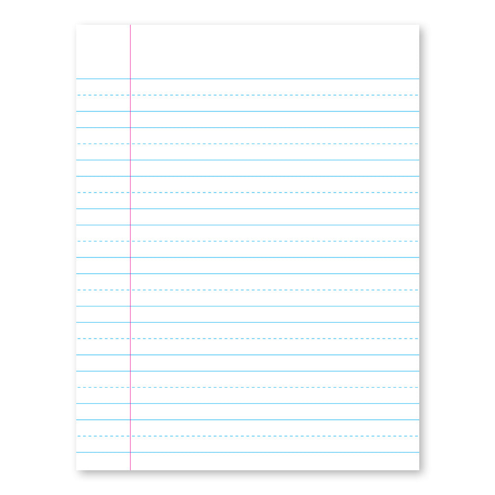 Blue Denim Penmanship Notebook 1st Grade 9.75 x 7.5in 80 Sheets 17001