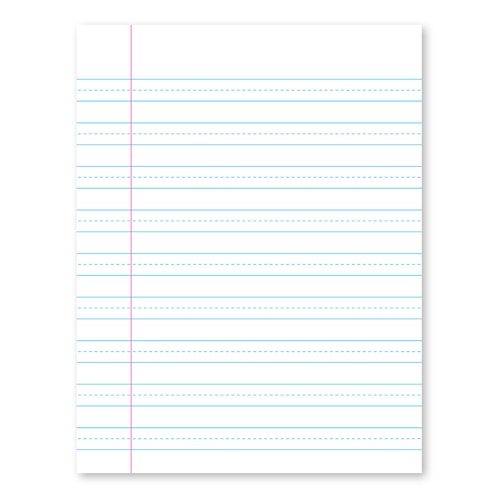 Blue Denim Penmanship Notebook 2nd Grade 9.75 x 7.5in 80 Sheets 17002