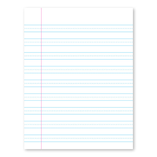 Blue Denim Penmanship Notebook 2nd Grade 9.75 x 7.5in 80 Sheets 17002