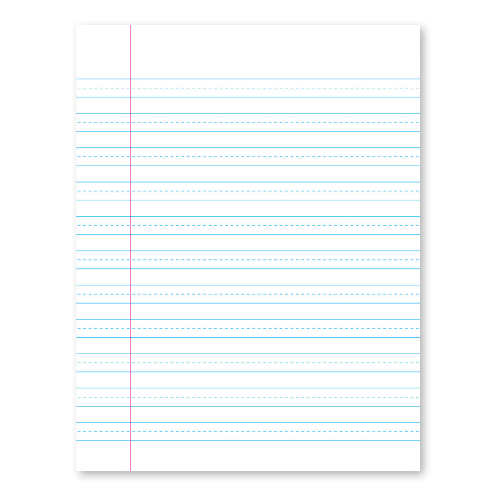 Blue Denim Penmanship Notebook 3rd Grade 9.75 x 7.5in 80 Sheets 17003