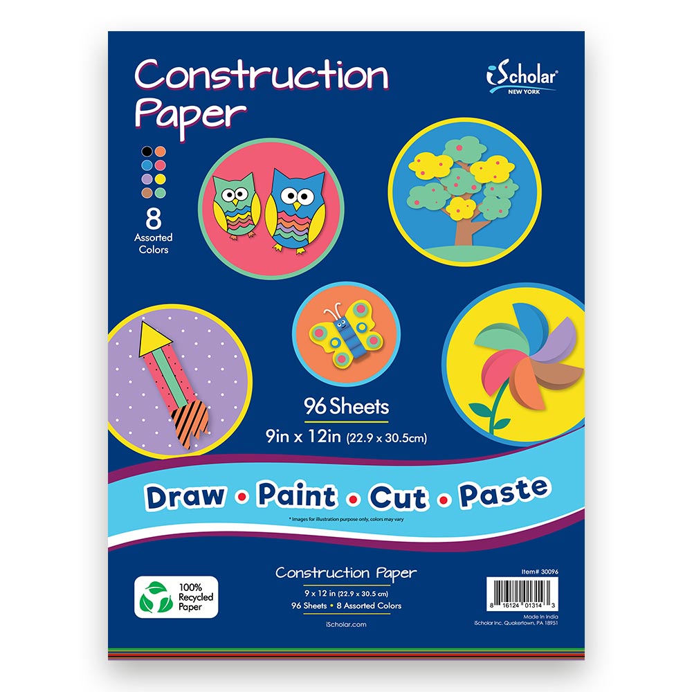 Construction Paper 9" x 12" 96 Count 30096