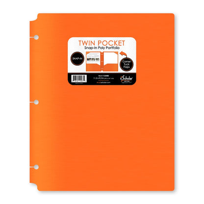 Twin Pocket Poly Portfolio With Hole Punch 30400