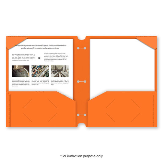 Twin Pocket Poly Portfolio With Hole Punch 30400