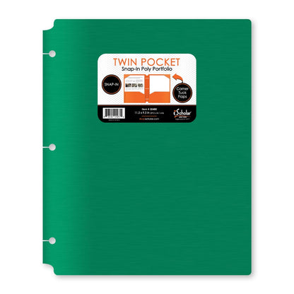 Twin Pocket Poly Portfolio With Hole Punch 30400