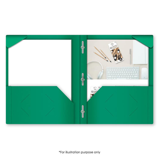 Twin Pocket Poly Portfolio With Prongs 30401
