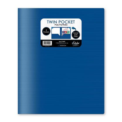 Twin Pocket Poly Portfolio No Hole Punch 30402