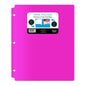 Neon Twin Pocket Poly Portfolio With Hole Punch 30404