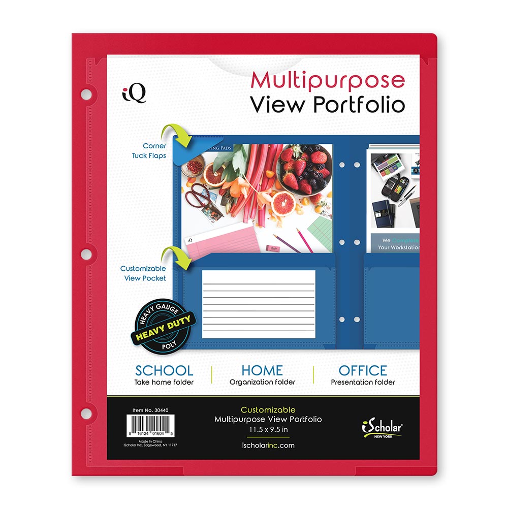 iQ Twin Pocket View Poly Portfolio 30440