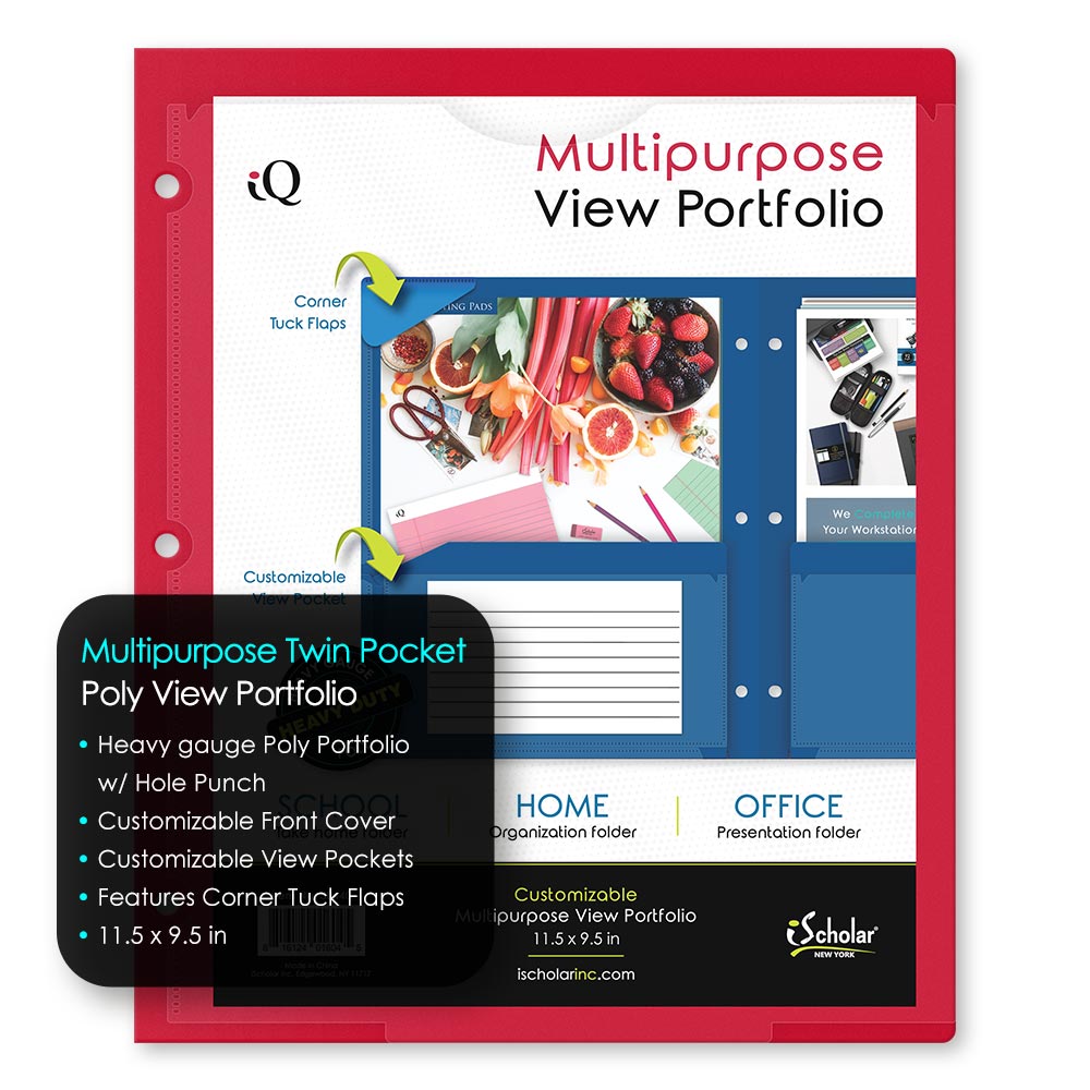 iQ Twin Pocket View Poly Portfolio 30440