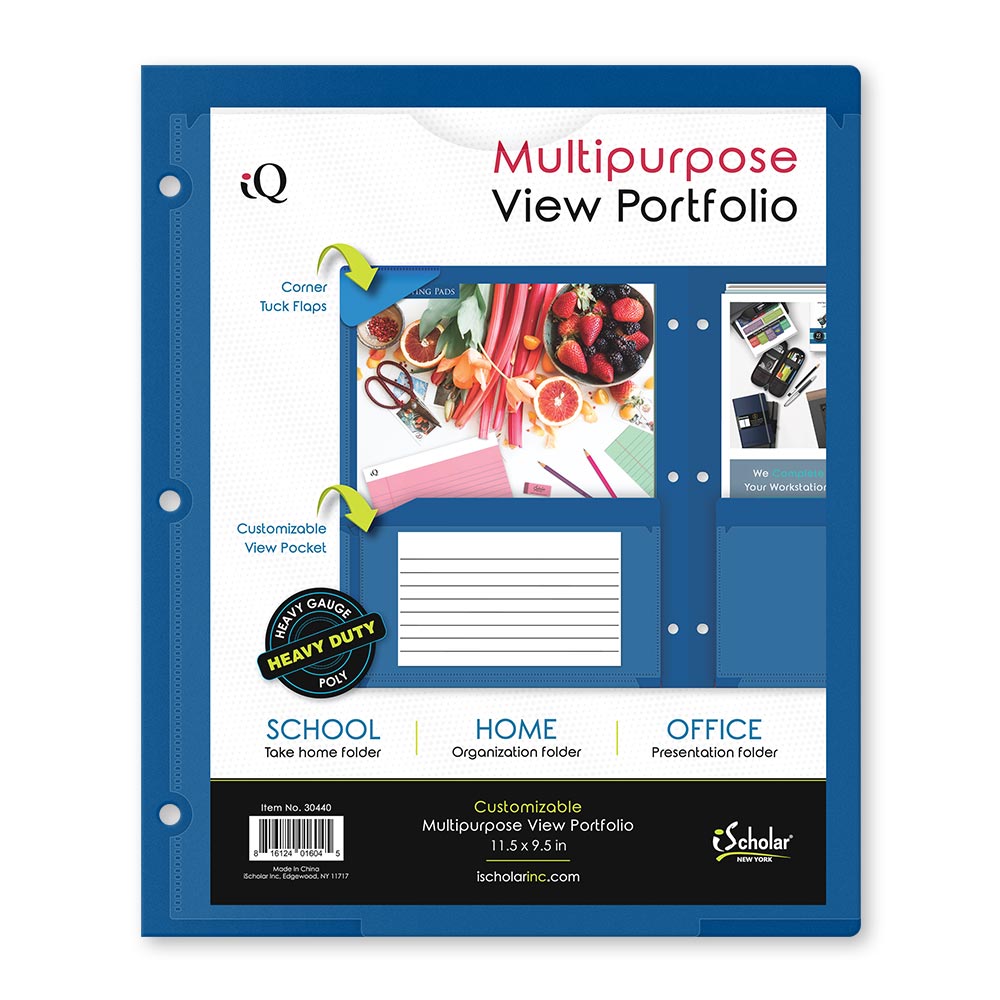 iQ Twin Pocket View Poly Portfolio 30440