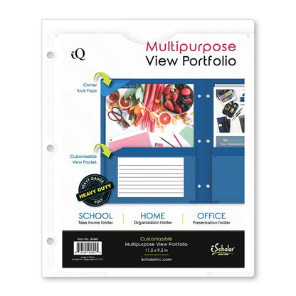iQ Twin Pocket View Poly Portfolio 30440