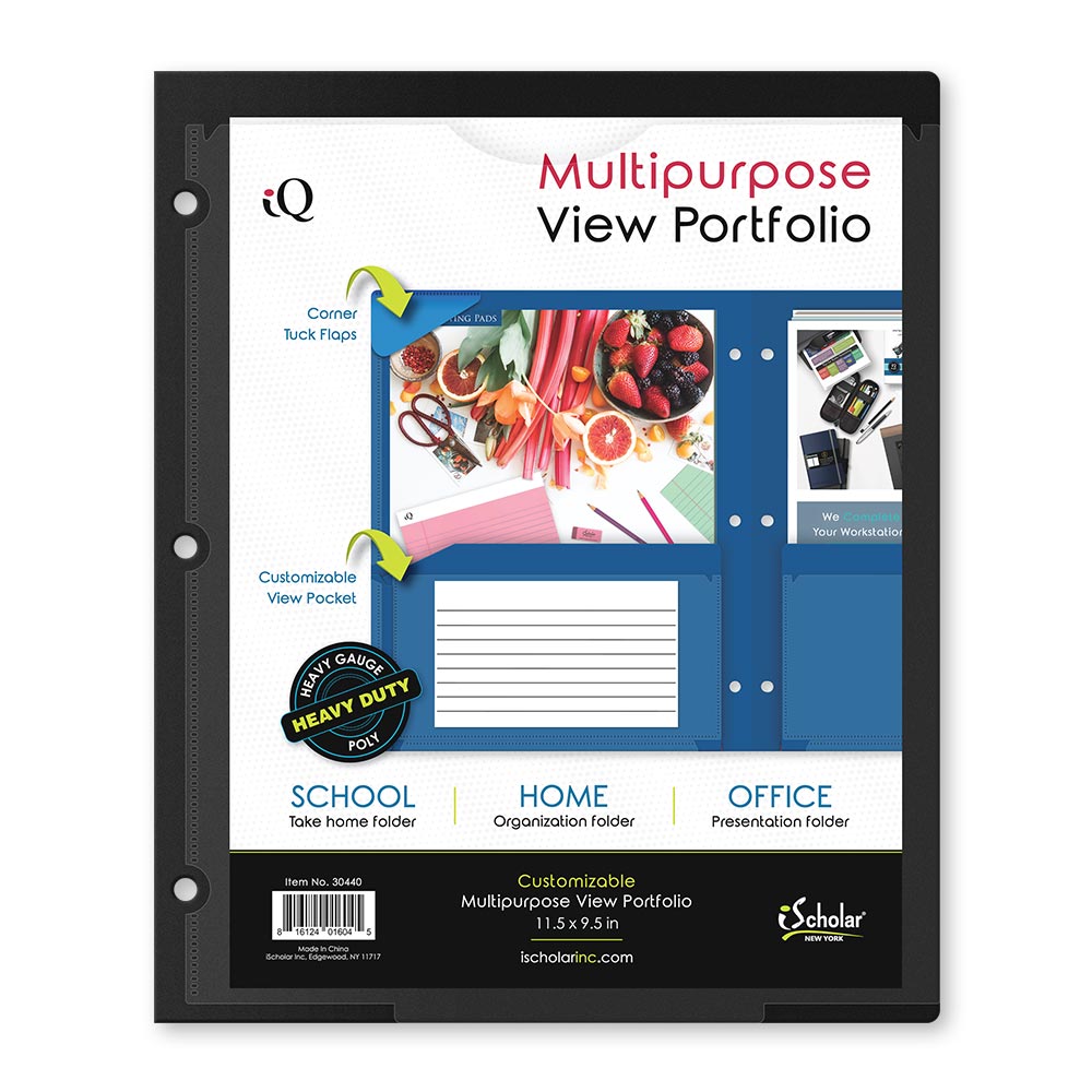 iQ Twin Pocket View Poly Portfolio 30440