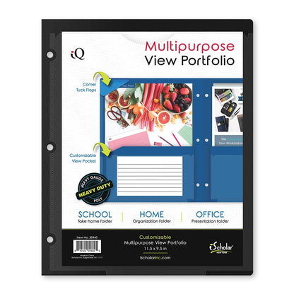 iQ Twin Pocket View Poly Portfolio 30440