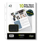 10 Pack iQ Poly Sheet Protectors 30510