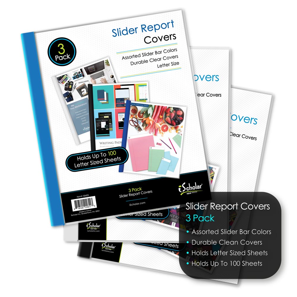 3 Pack Slider Report Covers 30603