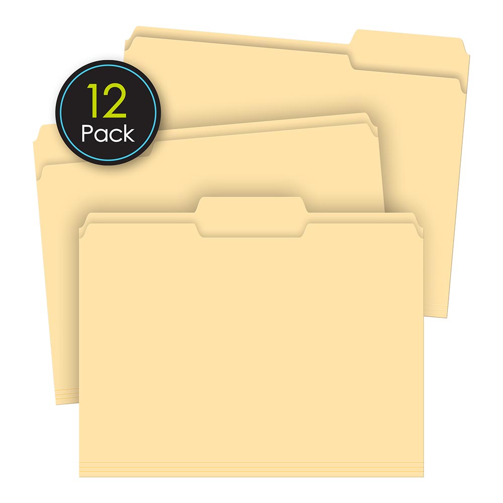 12 Pack Manila File Folders 31012