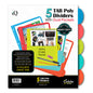 iQ 5 Tab Poly Index Dividers With Pockets 31206