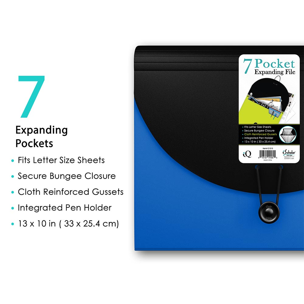 iQ 7 Pocket Expanding File Folder 31310