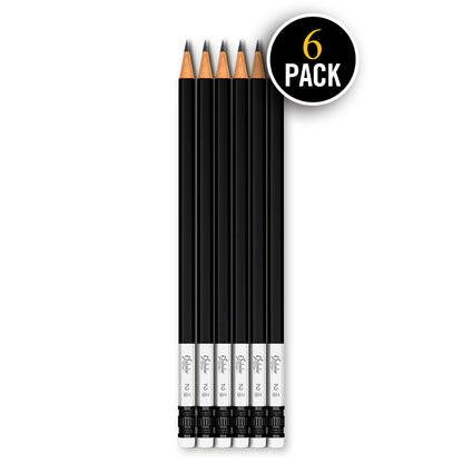 6 Pack iQ Sharpened #2 Premium Pencil Blister Pack 33126