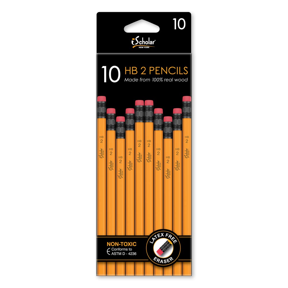 10 Pack #2 Yellow Pencils 33310