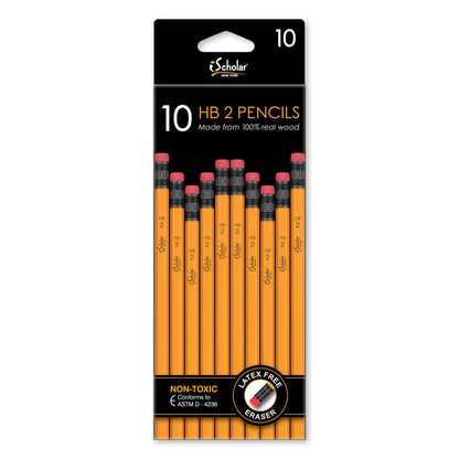 10 Pack #2 Yellow Pencils 33310