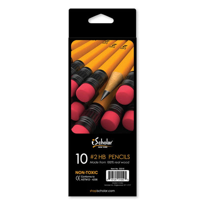 10 Pack #2 Yellow Pencils 33310