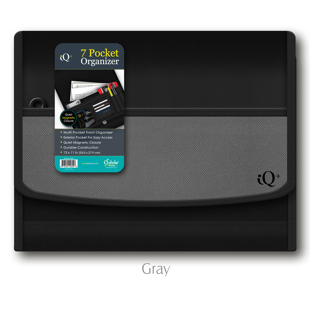 iQ+ Premium 7 Pocket Fabric Expanding File Folder 34107